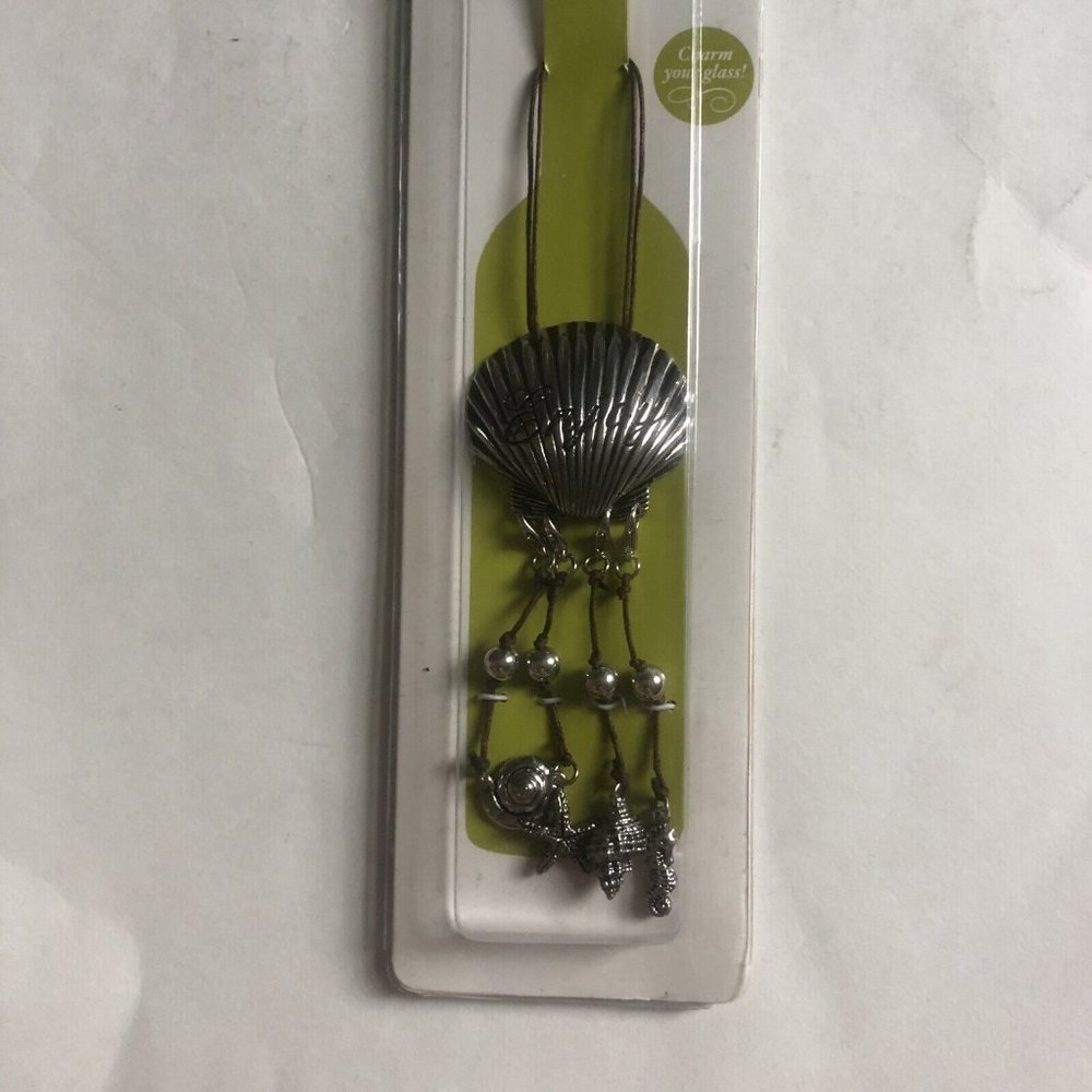 NWOT True Wine Bottle Party Charm Marker Starfish, Seahorse-deck-boat-beach-Gift